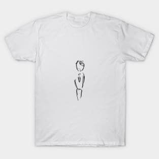 Sad Man in Suit T-Shirt